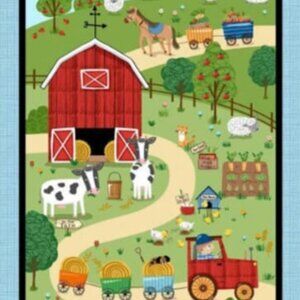 PANEL 24X45" - Down on the Farm Collection by  Michael Miller Fabrics